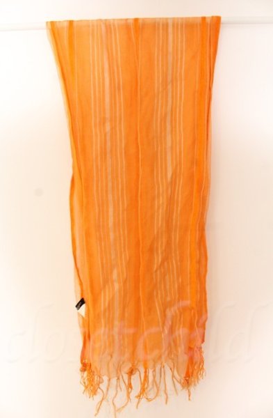 画像1: TORNADO MART / リネンストライプストール  オレンジ T-25-12-13-070-TO-za-YM-ZT1213P (1)