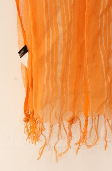 画像2: TORNADO MART / リネンストライプストール  オレンジ T-25-12-13-070-TO-za-YM-ZT1213P (2)