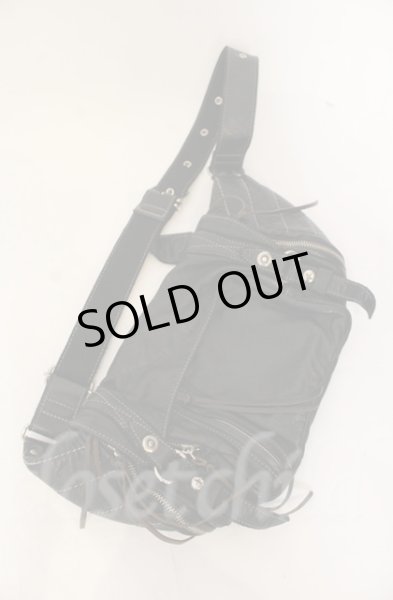 画像1: TORNADO MART / カウレザーボディバッグ  ブラック T-25-12-13-073-TO-ba-YM-ZT155 (1)