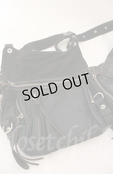 画像4: TORNADO MART / カウレザーボディバッグ  ブラック T-25-12-13-073-TO-ba-YM-ZT155 (4)