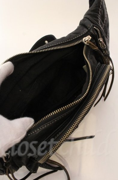 画像7: TORNADO MART / カウレザーボディバッグ  ブラック T-25-12-13-073-TO-ba-YM-ZT1213P (7)