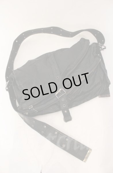 画像1: BUFFALO BOBS / RIDERレザーショルダーバッグ  ブラック T-25-12-13-074-BU-ba-YM-ZT1213P (1)