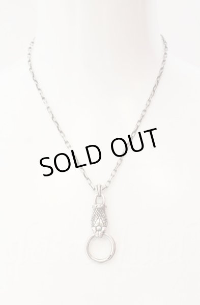 画像1: haraKIRI / スネークヘッドネックレス ラージ シルバー T-25-12-13-075-ha-ac-IG-ZT1213P (1)