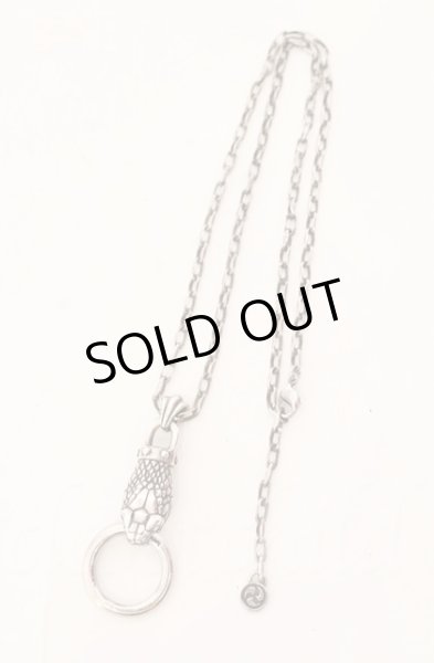 画像2: haraKIRI / スネークヘッドネックレス ラージ シルバー T-25-12-13-075-ha-ac-IG-ZT1213P (2)