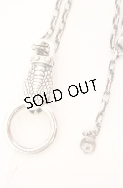 画像4: haraKIRI / スネークヘッドネックレス ラージ シルバー T-25-12-13-075-ha-ac-IG-ZT1213P (4)