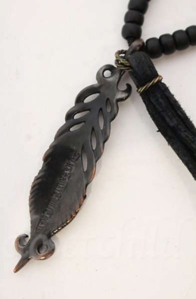 画像6: BLACK HONEY CHILI COOKIE / Peacock Feather Beads ネックレス  ブラックｘマルチ T-25-12-13-076-BL-ac-YM-ZT1213P (6)