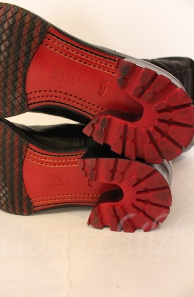 画像8: Hiromu Takahara / クラッシュディアロングブーツ 42（約27cm） ブラック T-25-12-13-078-Hi-sho-YM-ZT1213P (8)