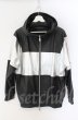 画像1: NO ID. BLACK / シープレザーセミアニリンフーデッドブルゾン　ジャケット ONE ブラックｘシルバー T-25-12-13-010-NO-ou-YM-ZT1213P (1)
