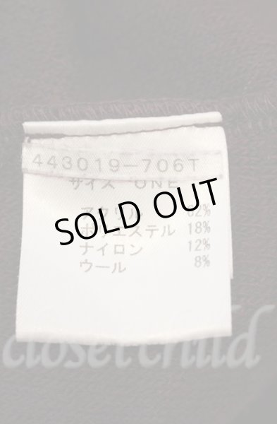 画像3: NO ID. BLACK / ビキューレラムパイルニットソー ONE ワイン T-25-12-13-012-NO-to-YM-ZT092 (3)