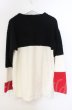 画像3: NO ID. BLACK / Cニットループバイカラープルオーバー ONE マルチ T-25-12-13-014-NO-to-YM-ZT1213P (3)