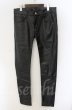 画像1: NO ID. BLACK / シンセティックレザーウォームスキニーパンツ 2 ブラック T-25-12-13-015-NO-pa-YM-ZT1213P (1)
