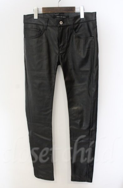 画像1: NO ID. BLACK / シンセティックレザーウォームスキニーパンツ 2 ブラック T-25-12-13-015-NO-pa-YM-ZT1213P (1)