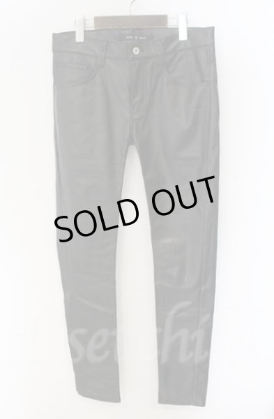 画像1: NO ID. BLACK / シンセティックレザーウォームスキニーパンツ 2 ブラック T-25-12-13-015-NO-pa-YM-ZTML031 (1)