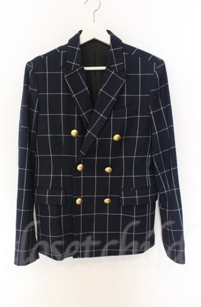 画像1: GOSTAR DE FUGA / Pario ストレッチダブルテーラードジャケット 44 ネイビー T-25-12-13-002-GO-ja-YM-ZT1213N (1)