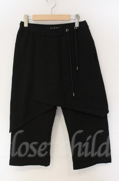 画像1: NO ID. BLACK / ラップバギーアンクルパンツ 1 ブラック T-25-12-13-016-NO-pa-YM-ZT1213P (1)