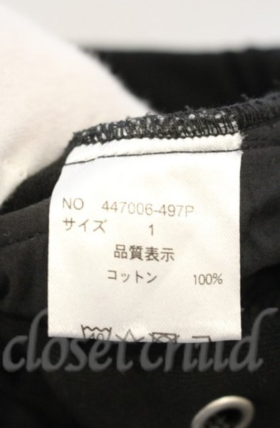 画像5: NO ID. BLACK / ラップバギーアンクルパンツ 1 ブラック T-25-12-13-016-NO-pa-YM-ZT1213P (5)