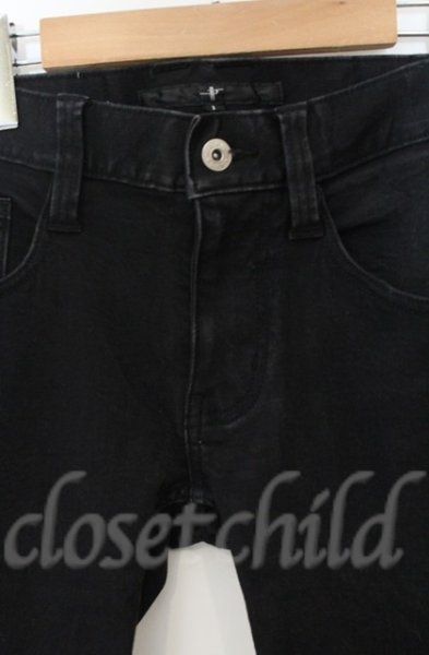 画像2: NO ID. BLACK / Cストレッチコーティングスキニーパンツ 1 ブラック T-25-12-13-019-NO-pa-YM-ZT1213P (2)
