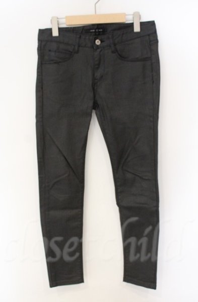 画像1: NO ID. / ウォッシュド加工ストレッチスキニーデニムパンツ 1 ブラック T-25-12-13-022-NO-pa-YM-ZT1213P (1)