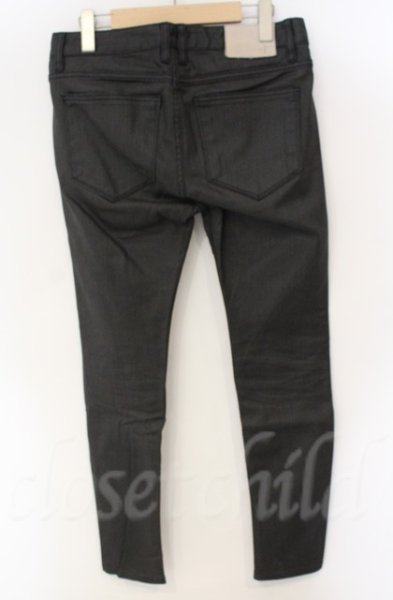 画像3: NO ID. / ウォッシュド加工ストレッチスキニーデニムパンツ 1 ブラック T-25-12-13-022-NO-pa-YM-ZT1213P (3)