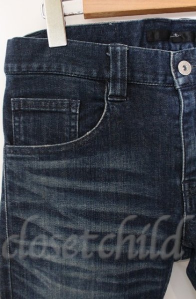 画像2: NO ID. / ストレッチデニムUSED加工スキニーデニムパンツ 1 インディゴ T-25-12-13-023-NO-pa-YM-ZT1213P (2)