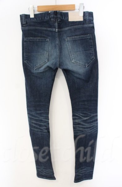 画像3: NO ID. / ストレッチデニムUSED加工スキニーデニムパンツ 1 インディゴ T-25-12-13-023-NO-pa-YM-ZT1213P (3)