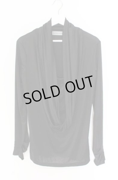 画像1: BUFFALO BOBS / ドレープネックスムースカットソー 1 ブラック O-25-12-16-025-BU-to-YM-ZT1216Q (1)