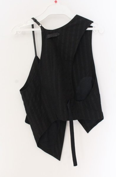 画像4: IFSIXWASNINE / ESCARGOT SLIPVEST/STD グリッターベスト 0（レディース） ブラック O-25-12-16-029-IF-ja-YM-ZT1216Q (4)