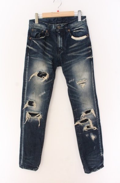 画像1: BUFFALO BOBS / ヴィンテージリメイクデニムパンツ 1 インディゴ O-25-12-16-032-BU-pa-YM-ZT1216Q (1)