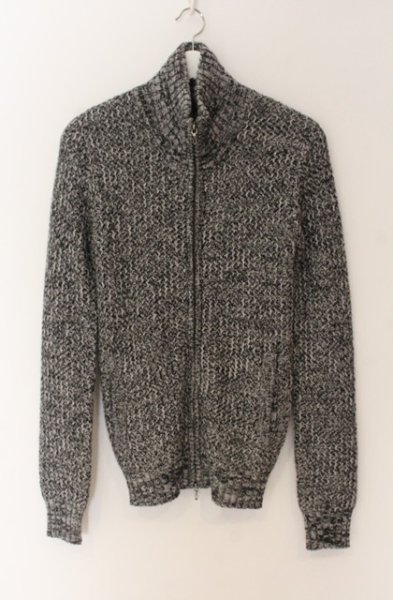 画像1: FUGA / スタンドネックニットジャケット 44 グレー O-25-12-16-004-FU-to-YM-ZT1216Q (1)