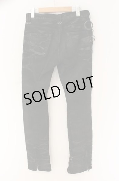 画像5: BUFFALO BOBS / クラックコーティングストレッチデニムパンツ 1 ブラック O-25-12-16-034-BU-pa-YM-ZT1216Q (5)