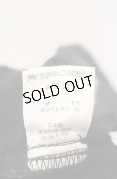 画像8: BUFFALO BOBS / クラックコーティングストレッチデニムパンツ 1 ブラック O-25-12-16-034-BU-pa-YM-ZT1216Q (8)