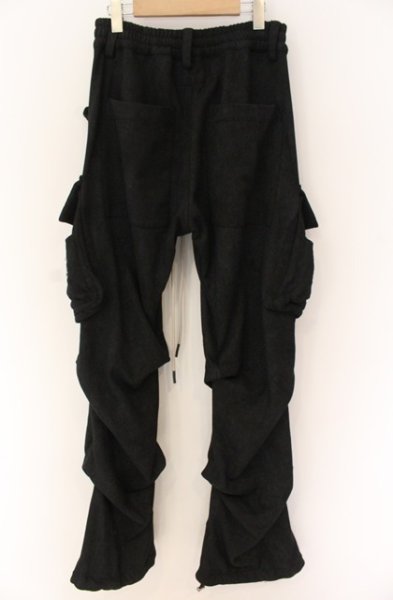 画像4: A.F ARTEFACT / カーゴバギースウェットパンツ  ブラック O-25-12-16-035-A.-pa-YM-ZT1216Q (4)