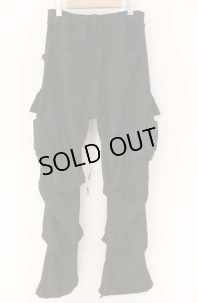 画像4: A.F ARTEFACT / カーゴバギースウェットパンツ  ブラック O-25-12-16-035-A.-pa-YM-ZT375 (4)