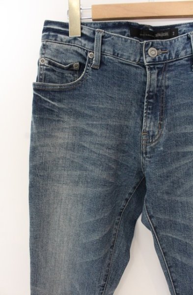 画像2: SCHLUSSEL / ウォッシュドストレッチデニムパンツ 2 ライトインディゴ O-25-12-16-037-SC-pa-YM-ZT1216Q (2)