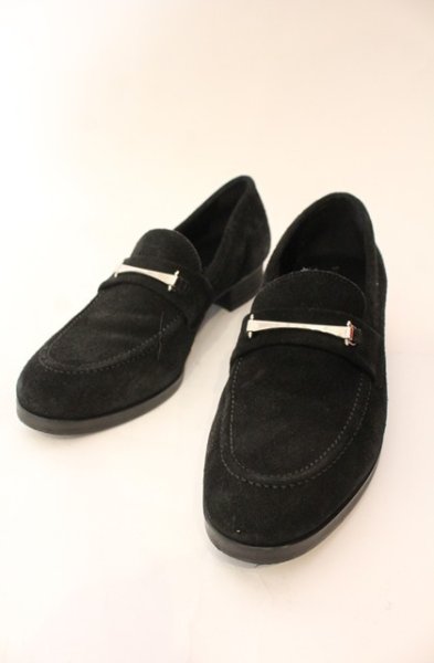 画像1: GOSTAR DE FUGA / バービットスウェードローファー 42（約26.5cm） ブラック O-25-12-16-051-GO-sho-YM-ZT1216R (1)