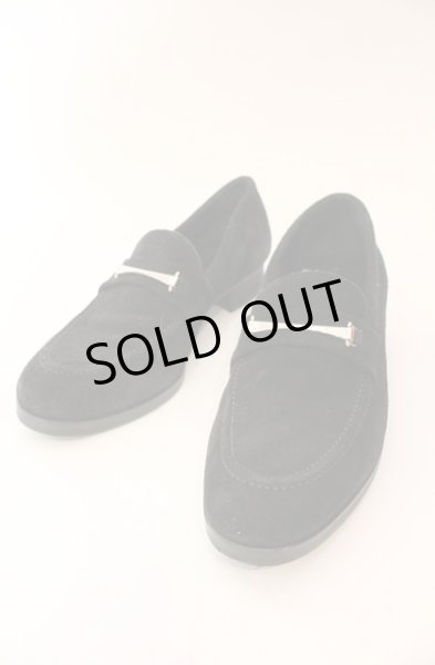 画像1: GOSTAR DE FUGA / バービットスウェードローファー 42（約26.5cm） ブラック O-25-12-16-051-GO-sho-YM-ZT-S008 (1)