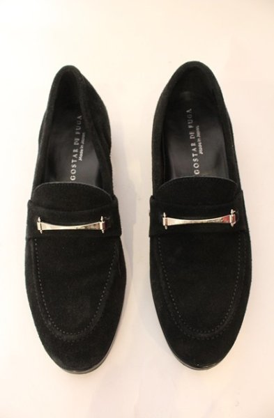 画像2: GOSTAR DE FUGA / バービットスウェードローファー 42（約26.5cm） ブラック O-25-12-16-051-GO-sho-YM-ZT1216R (2)