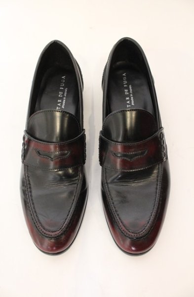 画像2: GOSTAR DE FUGA / グラデーションレザーローファー 42（約26.5cm） レッド O-25-12-16-053-GO-sho-YM-ZT1216R (2)