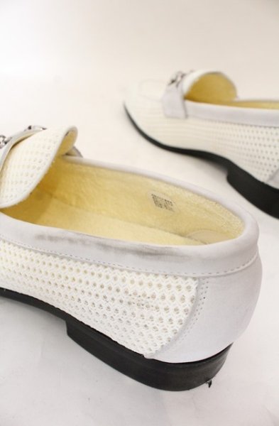 画像4: GOSTAR DE FUGA / ニットビットローファー 42（約26.5cm） ホワイト O-25-12-16-060-GO-sho-YM-ZT1216R (4)