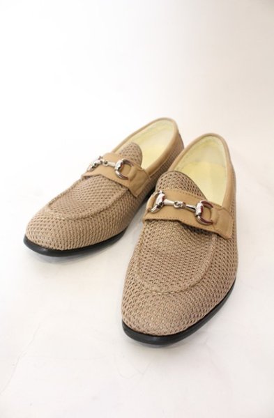 画像1: GOSTAR DE FUGA / ニットビットローファー 42（約26.5cm） ブラウン O-25-12-16-061-GO-sho-YM-ZT1216R (1)