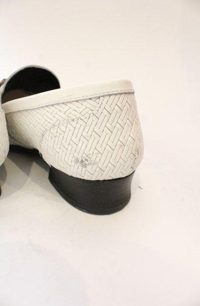 画像4: GOSTAR DE FUGA / 編み込みビットローファー 42（約26.5cm） ホワイト O-25-12-16-062-GO-sho-YM-ZT1216R (4)