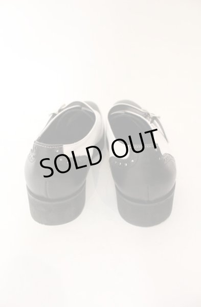 画像3: FUGA / レザーモンクストラップシューズ 42（約26.5cm） ブラックｘホワイト O-25-12-16-063-FU-sho-YM-ZT-S002 (3)