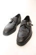画像1: FUGA / レザーモンクストラップシューズ 42（約26.5cm） ブラック O-25-12-16-064-FU-sho-YM-ZT1216R (1)