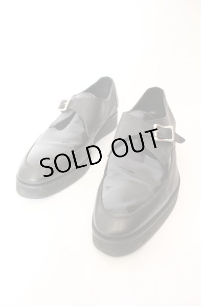 画像1: FUGA / レザーモンクストラップシューズ 42（約26.5cm） ブラック O-25-12-16-064-FU-sho-YM-ZT1216R (1)