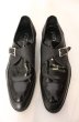 画像2: FUGA / レザーモンクストラップシューズ 42（約26.5cm） ブラック O-25-12-16-064-FU-sho-YM-ZT1216R (2)