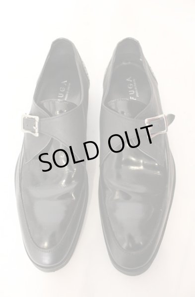 画像2: FUGA / レザーモンクストラップシューズ 42（約26.5cm） ブラック O-25-12-16-064-FU-sho-YM-ZT1216R (2)