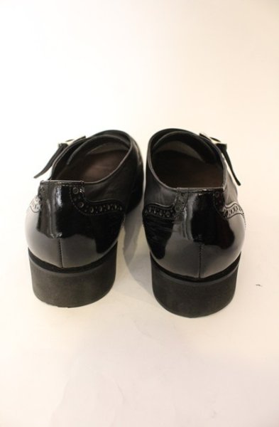 画像3: FUGA / レザーモンクストラップシューズ 42（約26.5cm） ブラック O-25-12-16-064-FU-sho-YM-ZT1216R (3)