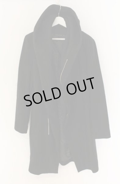 画像2: GOSTAR DE FUGA / メルトンラップコート 46 ブラック O-25-12-16-008-GO-ou-YM-ZT1216Q (2)