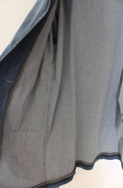 画像4: GOSTAR DE FUGA / MAYNARD デニムガウン 46 インディゴ O-25-12-16-001-GO-ja-YM-ZT1216Q (4)