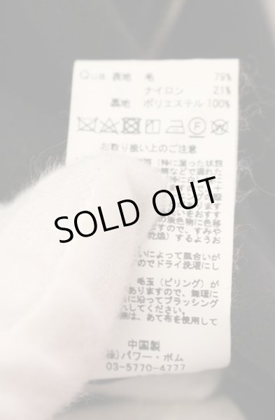 画像4: GOSTAR DE FUGA / メルトンラップコート 46 ブラック O-25-12-16-008-GO-ou-YM-ZT1216Q (4)